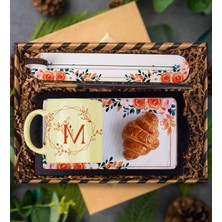 Ejoya Kişiye Özel Kupa & Sunum Tepsisi & Kruvasan & Tütsü Takımı Hediye Kutusu 111925