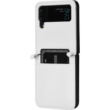 YH Market Samsung Galaxy Z Flip 3 Manyetik Cüzdan Kickstand Kapak Kartı (Yurt Dışından)