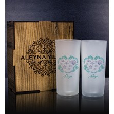 Ejoya Kişiye Özel Kutusunda Deniz Kabukları 2'li Rakı Bardağı Hediye Seti 111301