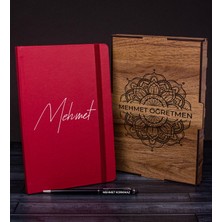 Ejoya Öğretmenlere Özel Ahşap Kutuda Defter Kalem Hediye Seti 110628