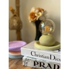 Design Pearly Globe Beton Tasarımlı Masa Lambası