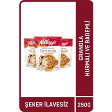 Kellogg's Şeker Ilavesiz Granola Hurmalı ve Bademli 250 Gram x 3 Adet,