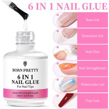 BORN PRETTY 6 in 1 Nail Glue - Jel (55391)