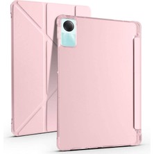 TEKNETSTORE Xiaomi Redmi Pad Se Uyumlu Kalem Bölmeli Standlı Kılıf + Ekran Koruyucu + Kalem 3'lü Set