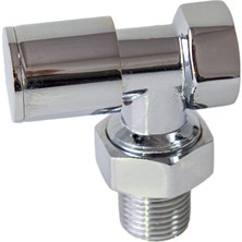 Yerli Dekoratif Radyatör Vanası Kromajlı 1/2''
