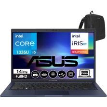 Asus Expertbook B1402CVA B1 Intel Core İ5-1335U 48GB 1tb SSD 14" Fhd Freedos Taşınabilir Bilgisayar AI516512B0D11+WEBLEGELSINÇANTA