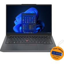 Lenovo Thinkpad E14 Gen 5 I7-1355U 24GB Ram 512GB SSD MX550 2gb 14” Dos 21JLS2GTX ZI702 + Zitek 16 GB Flash Bellek