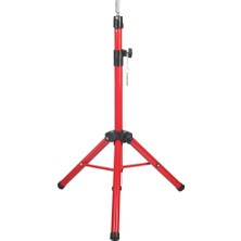 Trend Peruk Kuaför Eğitim Mankeni Için Metal Tripod - Kırmızı + Taşıma Çantası