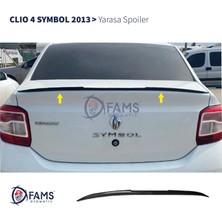 Fams Otomotiv Renault Clio 4 Symbol 2013 Üzeri Yarasa Spoiler Esnek Plastik 122 cm Siyah