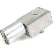 Robiz JGY370 Dc 12V 5 Rpm Redüktörlü Dc Motor 2 Yönde Dönme L Tip 26KG.CM Yüksek Tork Metal Dişli