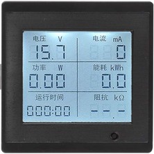 Robiz Dc 6-100V 20A Dijital Voltmetre Ampermetre Wattmetre Voltaj Akım Güç Empedans Enerji Tüketim Ölçme