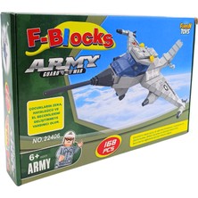 Furkan Toys F-Blocks Asker Serisi Savaş Uçağı 168 Parça FR38132