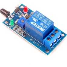 Robiz 12V Röleli Alev Ateş Algılama Sensör Modülü Yangın Alarmı 80CM