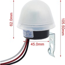 Robiz AS20 Fotosel Modül Dc 12V Su Geçirmez Sokak Bahçe Park Lambası LED Aydınlatma Işık
