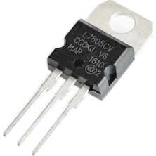 Robiz L7805CV 3 Pin Dc 5V Lineer Voltaj Düşürücü Regülatör Enregre