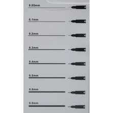 Nora Teknik Çizim Kalemi 8'li Seti Dereceli Kalem Set