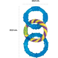 Petstages Orka Dental Links Üçlü Halka Köpek Çiğneme Oyuncağı