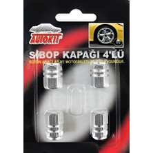 Autokit Sibop Kapağı 4lü Gümüş Gri