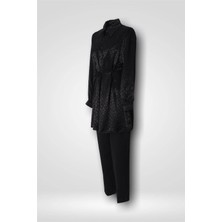 Hilal Moda Bq 6112 Saten Gömlekli Takım