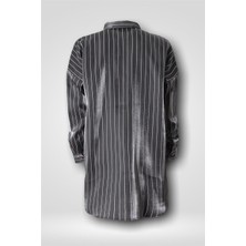 Hilal Moda Pl 214 Jakarlı Oversize Gömlek