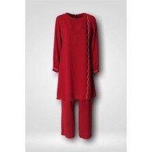 Hilal Moda Sm 5136 Kolu Dalga Taşlı Takım