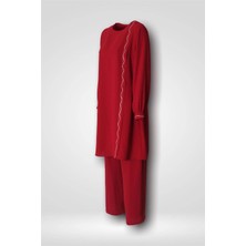 Hilal Moda Sm 5136 Kolu Dalga Taşlı Takım