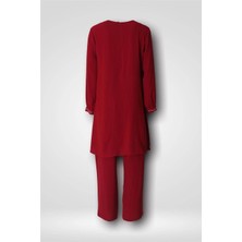 Hilal Moda Sm 5136 Kolu Dalga Taşlı Takım