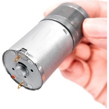 Robiz 24V 620RPM JGA25-370 Redüktörlü Dc Motor Metal Dişli Yüksek Tork Kuvvet 25MM Robot Oyuncak