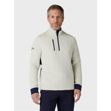 Callaway Midweight Textured 1/4 Zip Fleece - Erkek Dokulu Polar