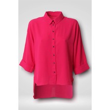 Hilal Moda Lt 3339 Arkası Uzun Gömlek