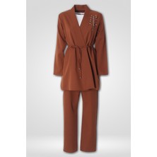 Hilal Moda Ls 5532 Kimono Üçlü Takım