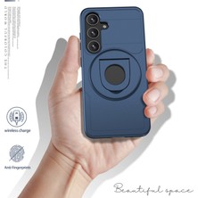 Seashell Digital Samsung Galaxy S24+ Telefon Kılıfı Magsafe-Blue ile Uyumlu Manyetik Kickstand Kapağı (Yurt Dışından)