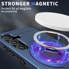 Seashell Digital Samsung Galaxy S24+ Telefon Kılıfı Magsafe-Blue ile Uyumlu Manyetik Kickstand Kapağı (Yurt Dışından)