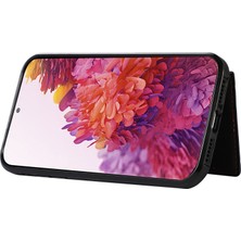 Seashell Digital Samsung Galaxy S20 4g/5g Kart Tutucu Telefon Kılıfı Tpu+Pu Deri Kickstand Telefon Kapağı-Siyah (Yurt Dışından)