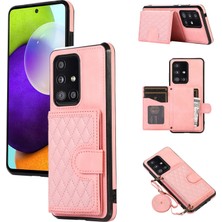 Seashell Digital Samsung Galaxy A51 5g Kart Tutucu Tpu + Pu Deri Telefon Kılıfı Kickstand Telefon Kapağı-Gül Altın (Yurt Dışından)