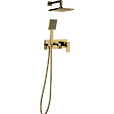 Newarc Silver Ankastre Banyo Batarya Setı - Altın 851141G