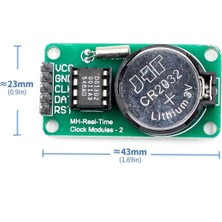Robiz DS1302 Gerçek Zaman Saat Modülü Rtc Hassas Saniye Dakika Saat Gün Yıl Hesaplayıcı Real Time Modül