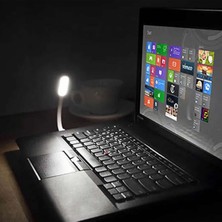 Robiz USB LED Lamba 15CM Beyaz Renk Işık Portatif Taşınabilir Gece Lambası Masa Aydınlatma