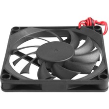 Robiz Dc 12V Fan 80X80MM 8010 8X8CM Sessiz 2 Pin Fırçasız Soğutma Fanı Kuluçka Ekran Kartı Cooler