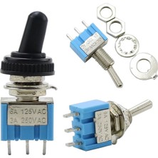 Robiz MTS-103 Mini Toggle Anahtar 3A 250V On / Off / On 3 Pin 3 Pozisyon Uyumlu