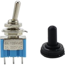 Robiz MTS-103 Mini Toggle Anahtar 3A 250V On / Off / On 3 Pin 3 Pozisyon Uyumlu