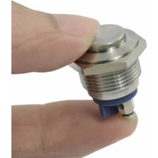 Robiz 16MM Metal Panel Montaj Yüksek Kafa Push Buton No Dc 6A 12V Ac 3A 250V IP67 Su Geçirmez