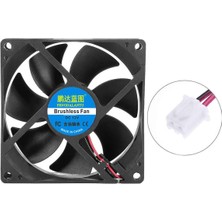 Robiz Dc 12V Fan 90X90MM 9025 3200RPM 9X9CM Sessiz 2 Pin Fırçasız Soğutma Kuluçka Ekran Kartı