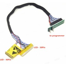 Robiz 30 / 40 Pin To Dıp8 LCD LED Ekran Aparatı 2 In 1 Edid Kablo Notebook Dizüstü 24C02 Okuma Yazma