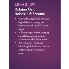Lenaglow Kolajen Özlü Kabak Lifi Sabun Topuk Taşı Ponza Taşı Banyo Lif