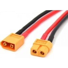 Robiz XT60 Soketli Kablo Çifti - Erkek Dişi 10CM 100MM Lipo Pil Batarya