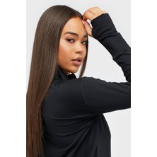 Nike Dri-Fit Element Women's Running Half Zip Top 1/4 Fermuarlı Koşu Antrenman Üstü Siyah