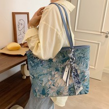 Lebeigo Işe Gidip Gelirken Büyük Kapasiteli Çanta 2024 Sonbahar ve Kış Yeni Kadın Çantası Moda Retro Omuzdan Askili Çanta Popüler High-End Tote Çanta (Yurt Dışından)