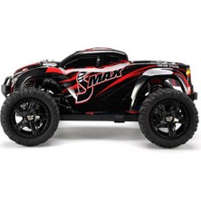 Remo 1631 1/16 Ölçek, 4WD Off Road Monster Truck (Smax) Kırmızı Kaportalı, Fırçalı Motorlu, 7.4V 1500MAH Li-Po Pilli, Rc Model