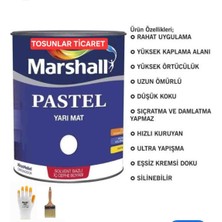 Marshall Pastel Yarımat Beyaz 2.5 Lt